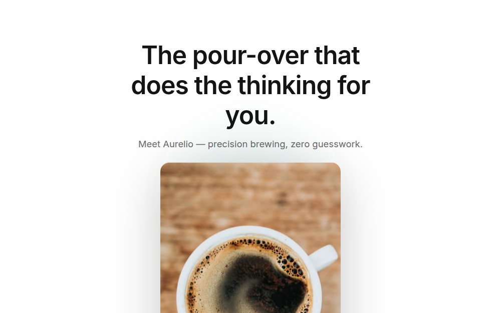 Product landing demo